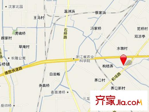 曙光之城交通圖區(qū)位圖