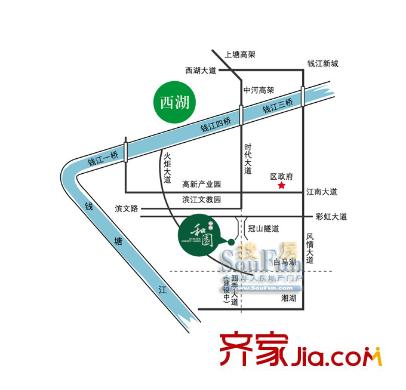 中興和園交通圖