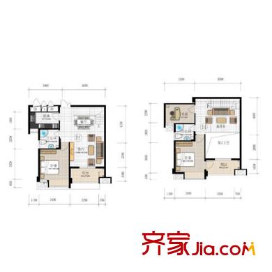 聯(lián)合格里戶型圖4室 戶型圖  4室2廳2衛(wèi)1廚