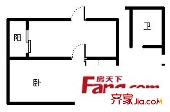 通策廣場(chǎng)戶型圖1室 戶型圖 1室1廳1衛(wèi)1廚