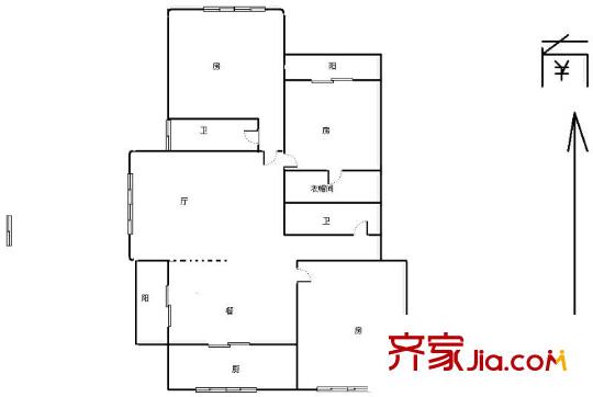 親親家園二期 3室 戶型圖