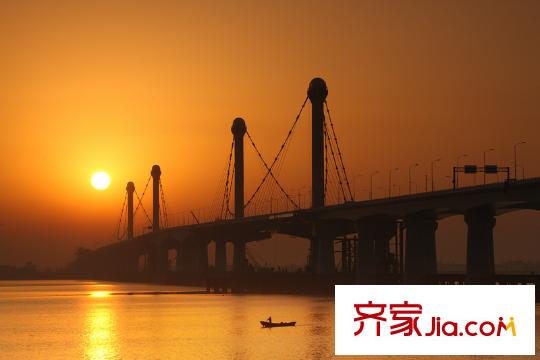 宋都晨光國際附近的江東大橋