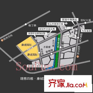 理想康城國(guó)際交通圖