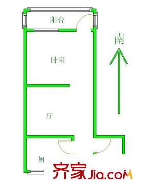 曙光新村戶(hù)型圖1室 戶(hù)型圖 1室1廳1衛(wèi)1廚