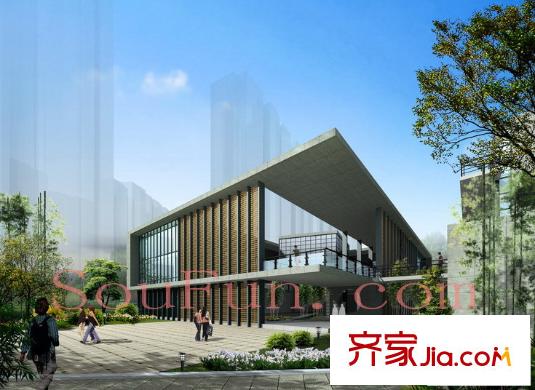 朗詩國(guó)際街區(qū)配套圖會(huì)所效果圖