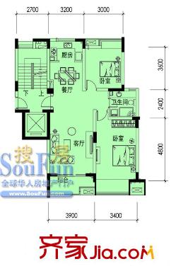 左鄰右舍戶型圖2室 戶型圖 2室2廳1衛(wèi)1廚
