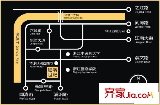 銀爵世紀(jì)公寓交通圖