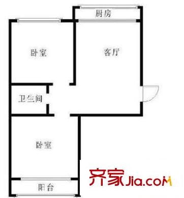 通策廣場(chǎng)戶型圖2室 戶型圖 2室1廳1衛(wèi)1廚