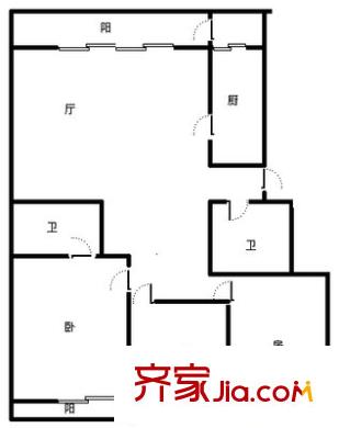 通策廣場(chǎng)戶型圖3室 戶型圖 3室2廳2衛(wèi)1廚