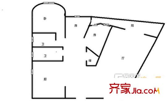 親親家園二期 4室 戶型圖