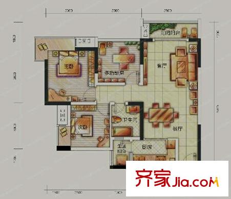 親親家園二期 4室 戶型圖