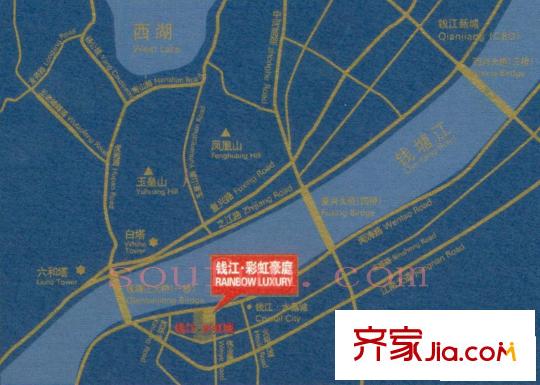 彩虹豪庭交通圖