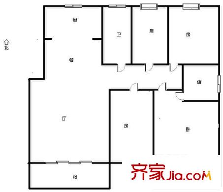 盛世嘉園戶(hù)型圖4室 戶(hù)型圖 4室2廳2衛(wèi)1廚