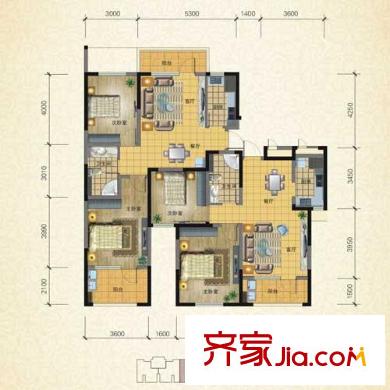 朗詩國際街區(qū)戶型圖左岸一號AB戶型反 2室2廳1衛(wèi)1廚