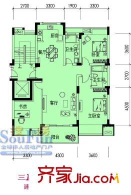左鄰右舍戶型圖3室 戶型圖 3室2廳2衛(wèi)1廚