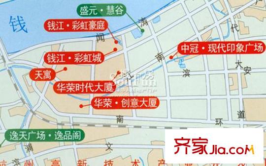 彩虹豪庭交通圖
