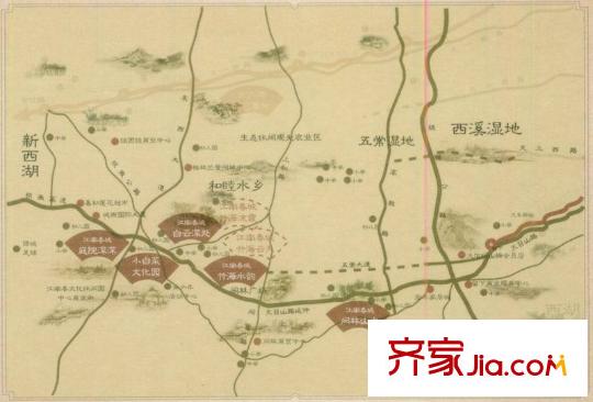 閑林山水交通圖