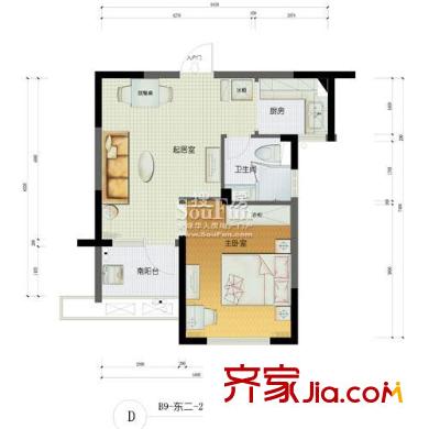 閑林山水戶型圖1室 戶型圖 1室2廳1衛(wèi)1廚