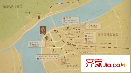 觀邸國際公寓交通圖區(qū)位圖