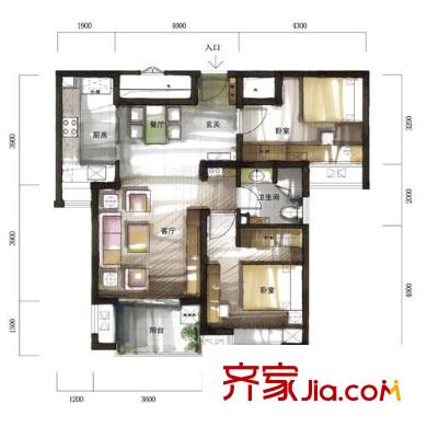 風景蝶院 戶型圖