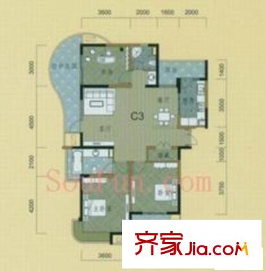 耀江文鼎苑 戶型圖