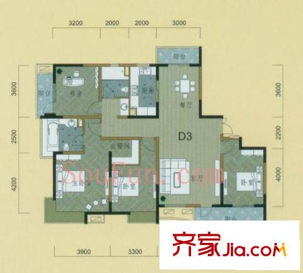 耀江文鼎苑 戶型圖