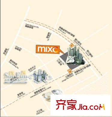萬象城悅府交通圖地理位置圖