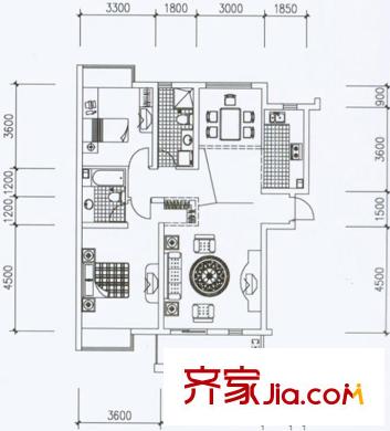 星星港灣十二島110平3室2廳2衛(wèi)1廚 3室2廳2衛(wèi)1廚