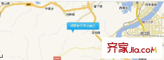 綠野春天翠谷幽蘭交通示意圖