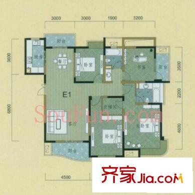 耀江文鼎苑 戶型圖