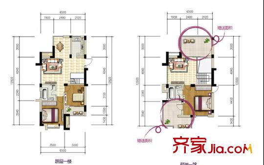 廣和美地蘭庭A1Y1戶型圖 149.5 3室3廳2衛(wèi)1廚