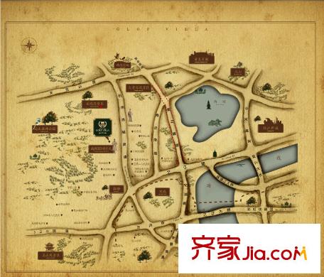 高爾夫小鎮(zhèn)交通圖