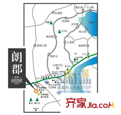 新帝朗郡交通圖