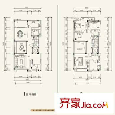 新帝朗郡朗潤園多聯(lián)排屋D一二層 1室1衛(wèi)