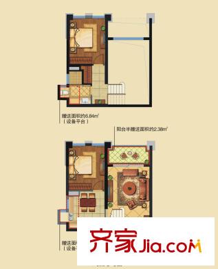 欣北錢江國際廣場4號(hào)樓B戶型 2室2廳1衛(wèi)1廚
