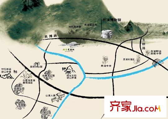 朗詩美麗洲區(qū)位圖