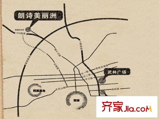 朗詩美麗洲區(qū)位圖