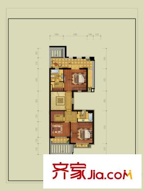 大華西溪風(fēng)情悅宮A戶型2層 5室2廳4衛(wèi)1廚
