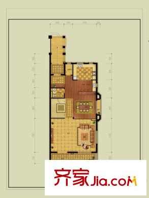 大華西溪風(fēng)情悅宮B戶型1層 5室2廳4衛(wèi)1廚