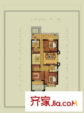 大華西溪風(fēng)情悅宮B戶型2層 5室2廳4衛(wèi)1廚