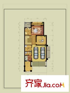 大華西溪風(fēng)情悅宮C戶型1層 5室2廳4衛(wèi)1廚
