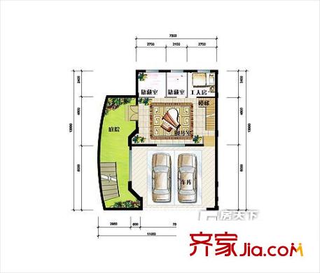 天地泊莊D戶(hù)型底層 5室2廳4衛(wèi)1廚