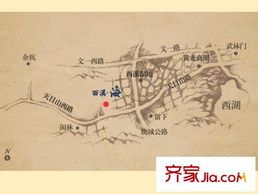 西溪海交通圖