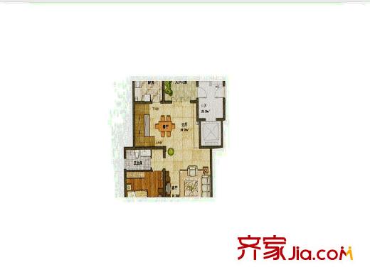 柳橋南和城170方戶型圖 4室2廳2衛(wèi)1廚
