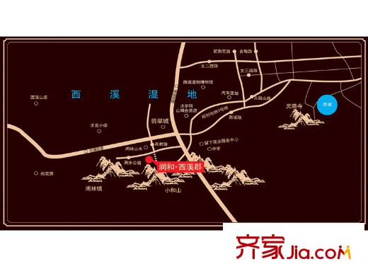 西溪郡交通圖