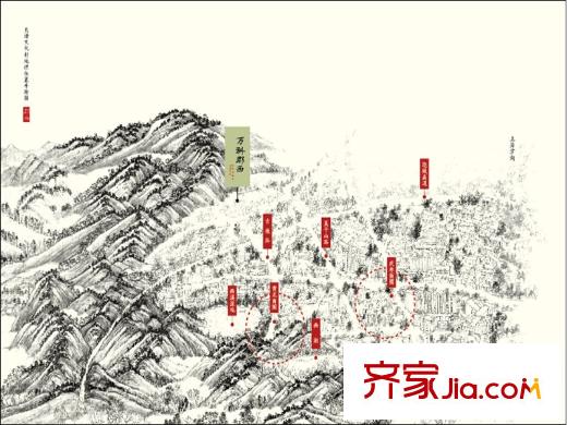 萬科良渚文化村郡西別墅區(qū)位圖
