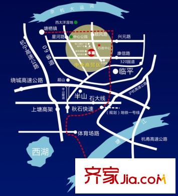 萬盛商貿(mào)城公寓區(qū)位圖