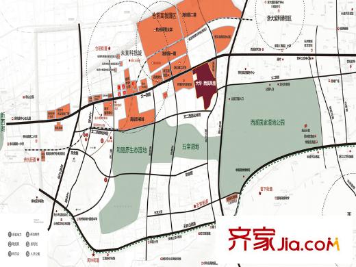 大華西溪風(fēng)情悅宮周邊規(guī)劃配套圖