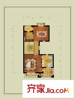 大華西溪風(fēng)情悅宮A戶型3層 5室2廳4衛(wèi)1廚