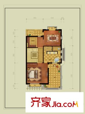 大華西溪風(fēng)情悅宮B戶型3層 5室2廳4衛(wèi)1廚